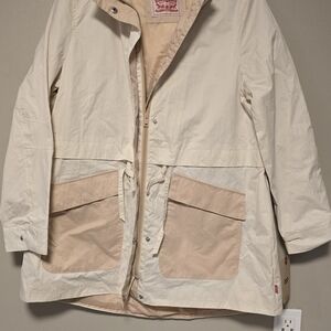 Levi's Cream and Tan Utility Jacket